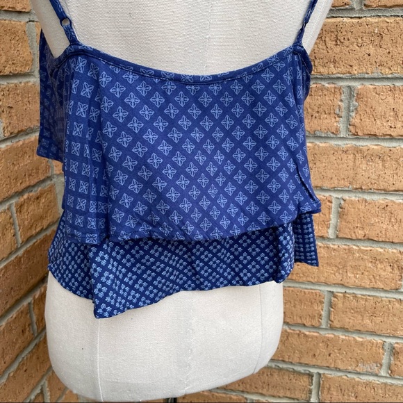 JUST JEANS Crop Layered Singlet Purple Size 12 Casual Beach Summer Party - Picture 4 of 7